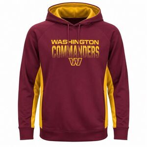 NFL Team Apparel Washington Commanders Men's Large Hoodie Burgundy/Gold